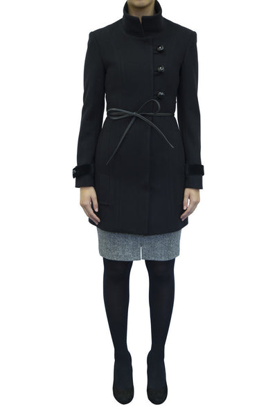 Carmella High Stand Collared Coat